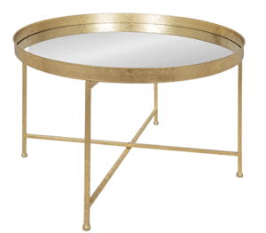 Gold Mirror Top Table