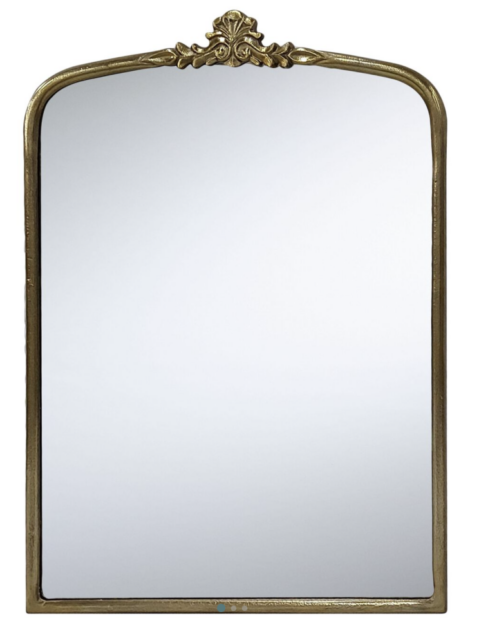 Charming Mirror, Gold, 24"W x 34"H