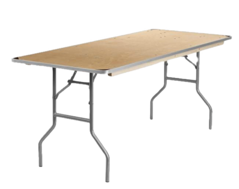 Banquet Table, Wooden / Folding Legs