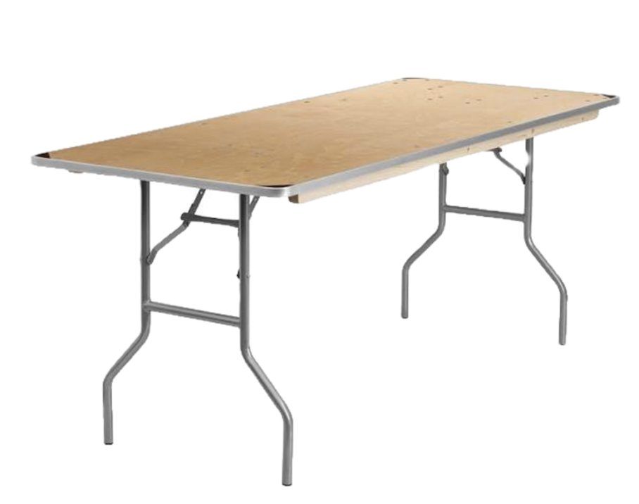 Banquet Table, Wooden / Folding Legs