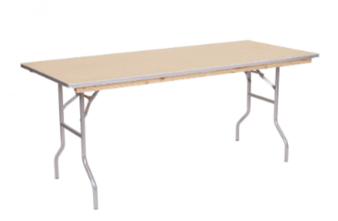 Banquet Table, Wooden / Folding Legs
