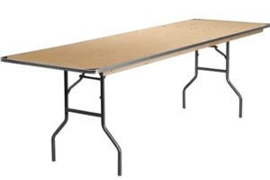 Banquet Table, Wooden / Folding Legs