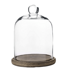 Cloche, 7.25 in. x 6.25 in. x 9.5 in.