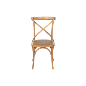 Oak Cross Back with Cane Woven Seat