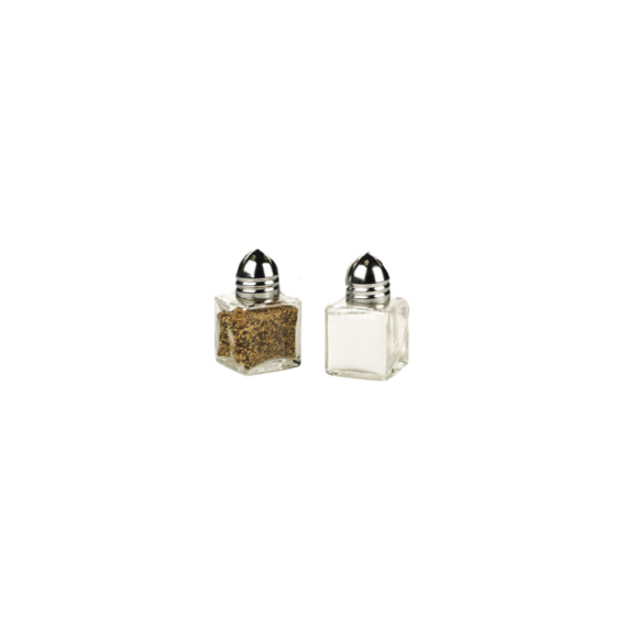 Salt & Pepper Shaker Set, Chrome Top