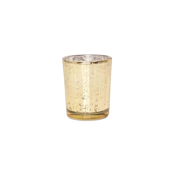 Gold Mercury Glass Votive