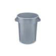 Trash Can, Grey, 32 gallon