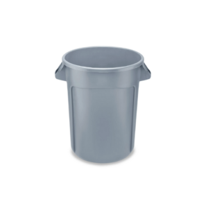 Trash Can, Grey, 32 gallon