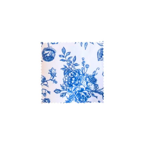 Poly Party Toile, Royal Blue