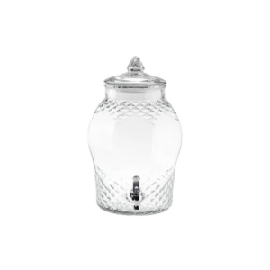 Cut Glass Beverage Dispenser, 2 gal