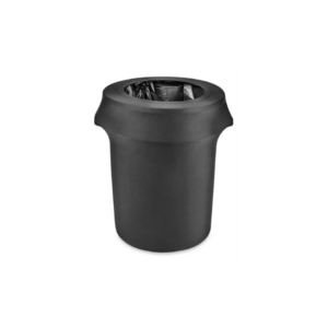 Spandex Trash Receptacle Cover, Black