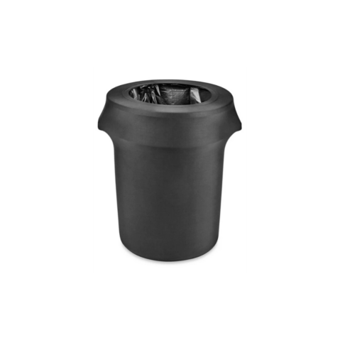 Spandex Trash Receptacle Cover, Black