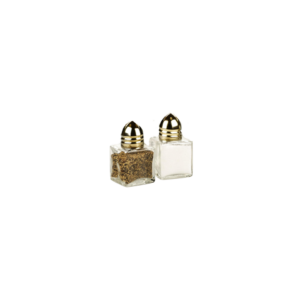 Salt & Pepper Set, Gold Top; Salt & Pepper INCL.