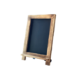 Tabletop Chalk Sign / Torched Wood / 9.5 in. x 14 in.