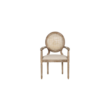 Cane Back Arm Chair, Upholstered