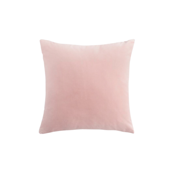 Blush Velvet Throw Pillow