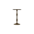 Brass Pedestal Cocktail Table / 23 in. H
