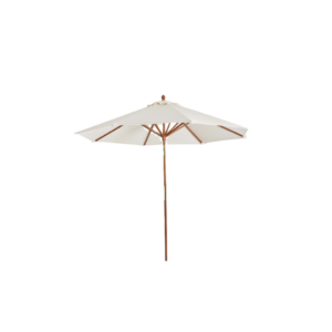 Classic White & American Oak Umbrella