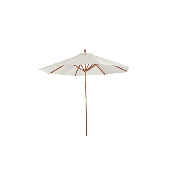 Classic White & American Oak Umbrella