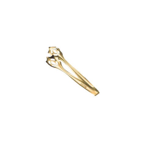 Pronged Serving Tongs, Gold, 9 in.