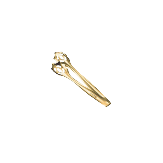 Pronged Serving Tongs, Gold, 9 in.
