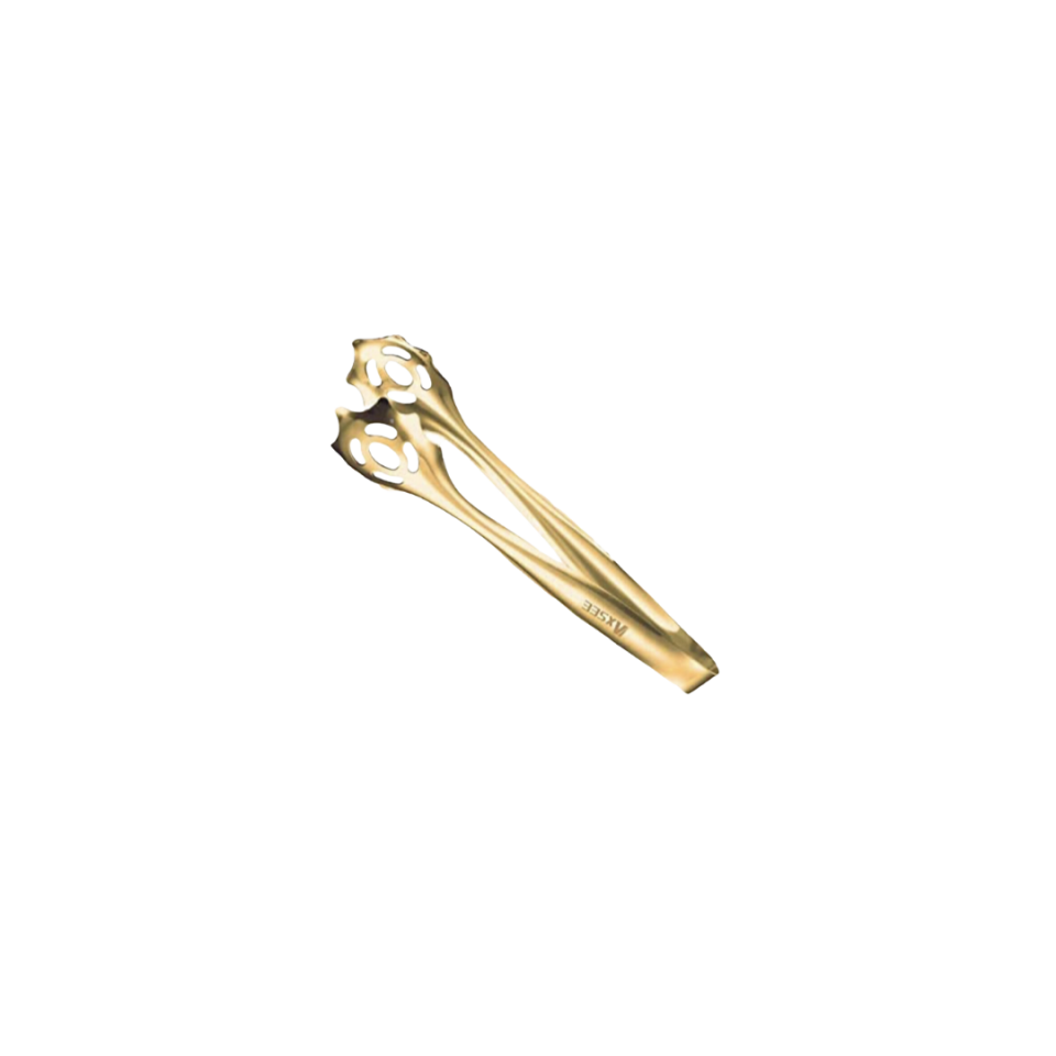 Pronged Serving Tongs, Gold, 9 in.