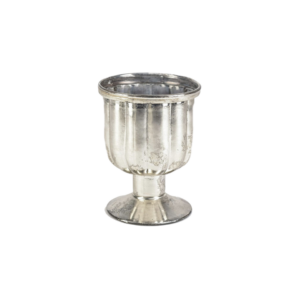 Antiqued Glass Tealight Pedestal