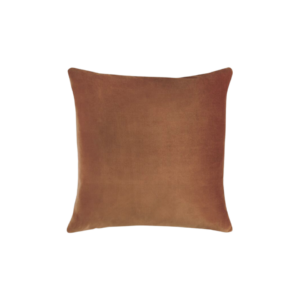 Terracotta Velvet Throw Pillow