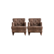 Club Chair / Tufted / Antique Brown