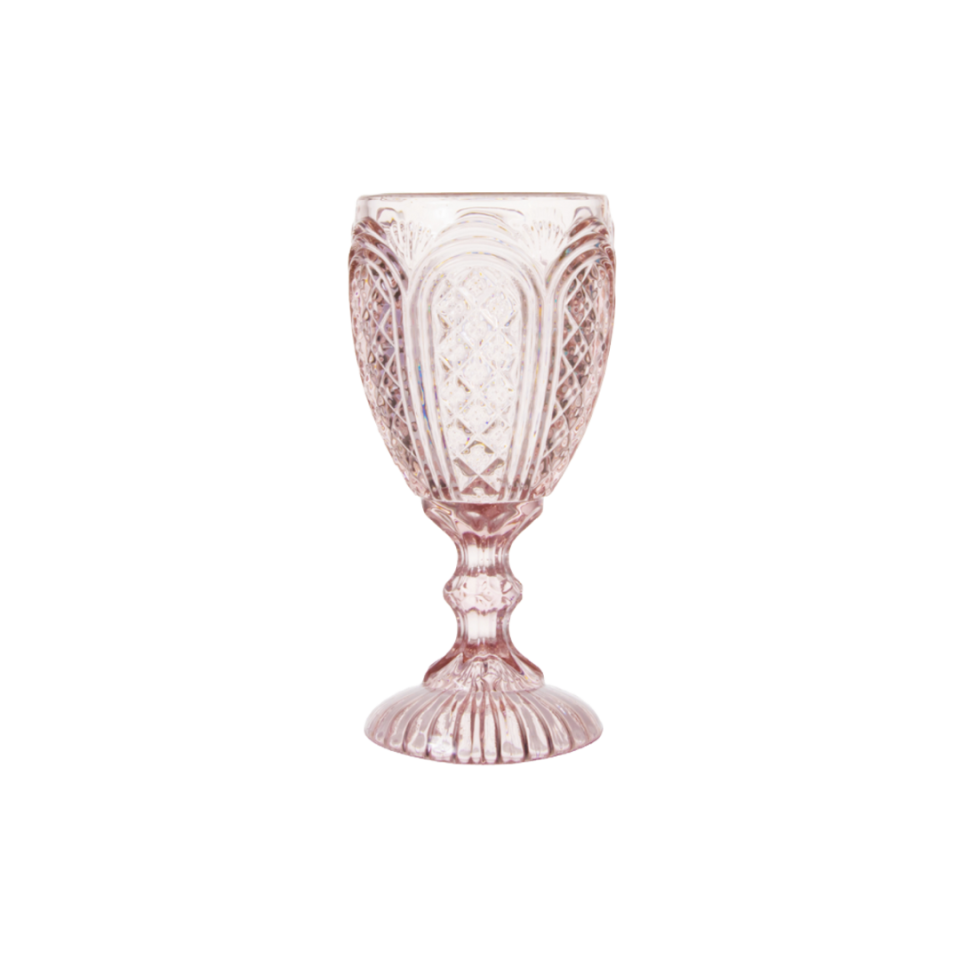 Blush Carousel Goblet, 11 oz.