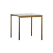 Gold Glass Top Cake Table, 30 in. x 30 in. x 30 in.