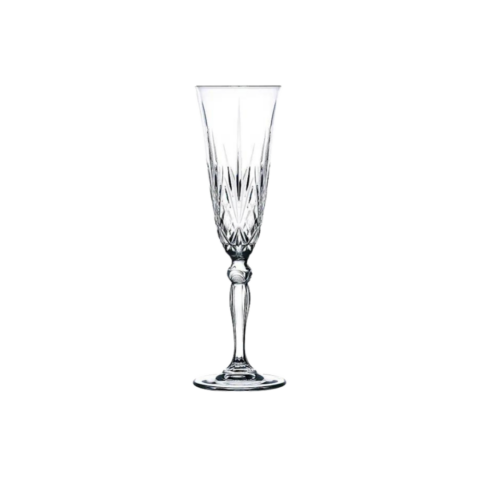 Melodia Crystal Cut Champagne Flute, 5.5 oz.