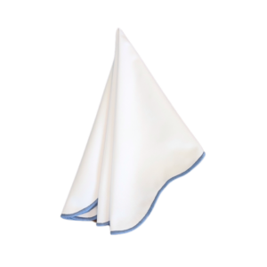 Swell Napkin, White & Chambray