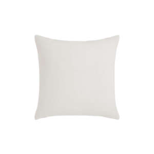 Ivory Velvet Throw Pillow