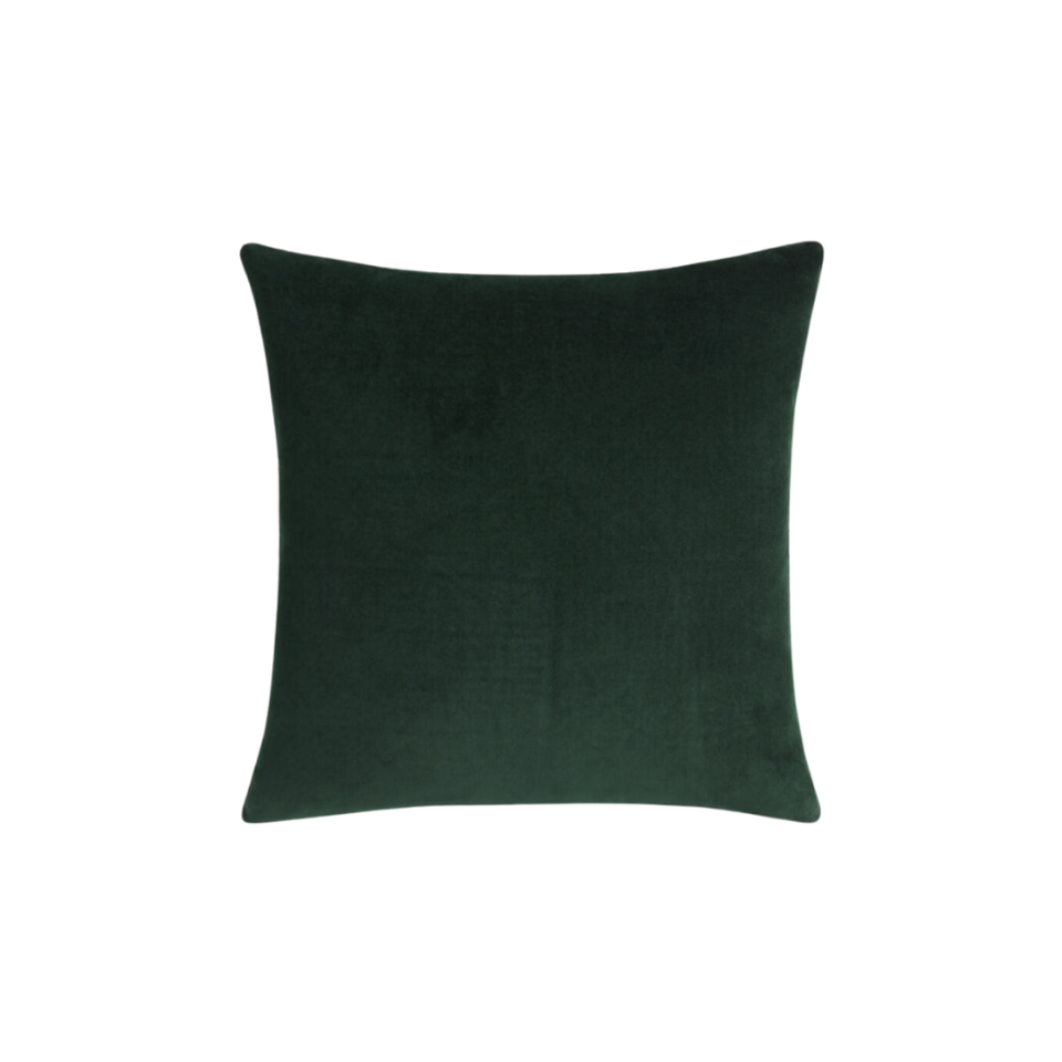 Forest Velvet Throw Pillow