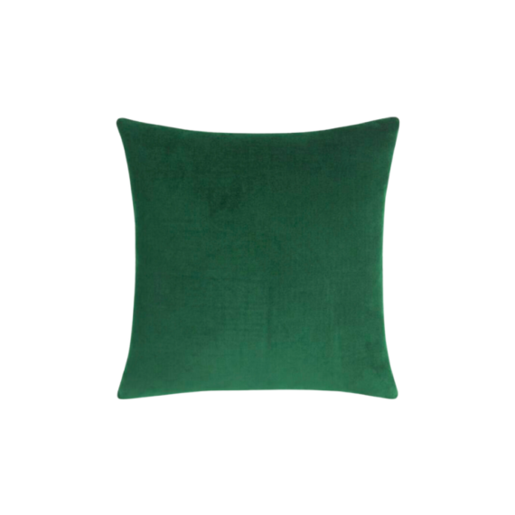 Emerald Velvet Throw Pillow