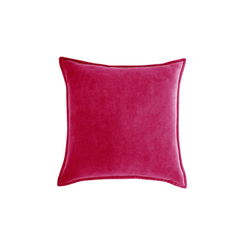 Hottie Pink Velvet Throw Pillow