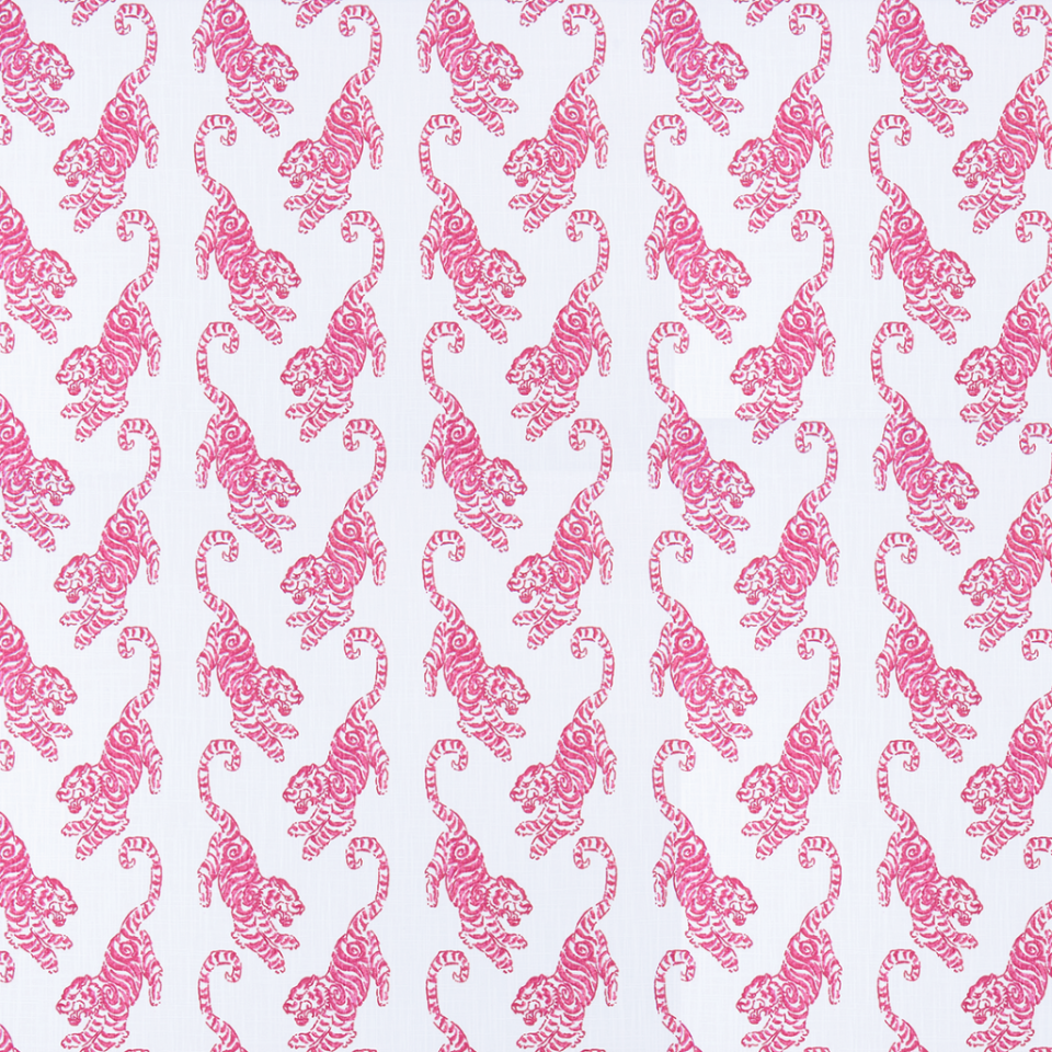 Year of The Tiger Linen, Fuchsia