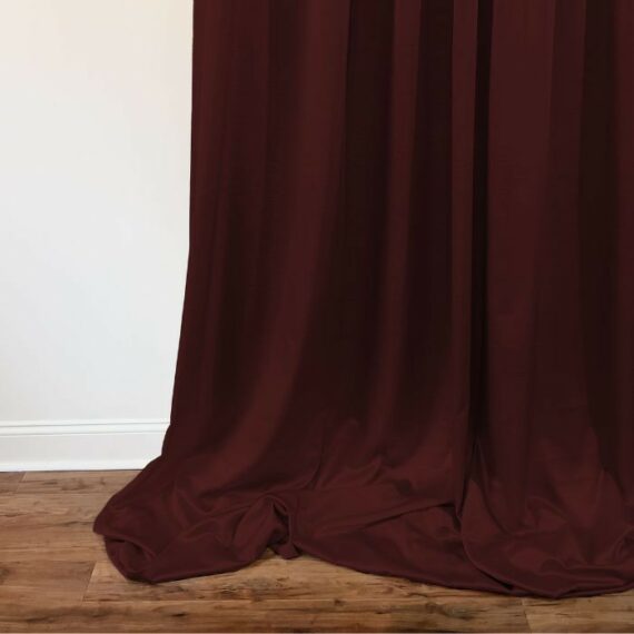 Merlot Jasmine Drapery Fabric