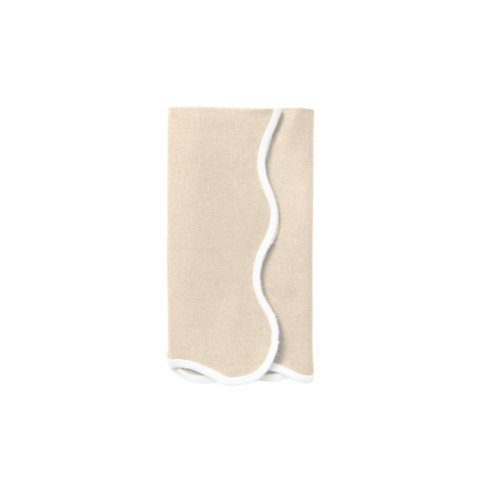 Swell Napkin, Bone & White