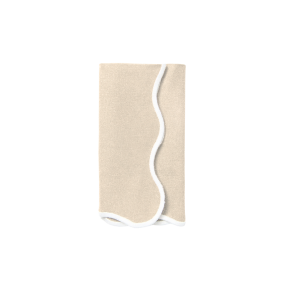 Swell Napkin, Bone & White