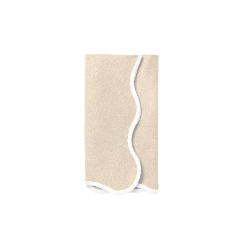 Swell Napkin, Bone & White