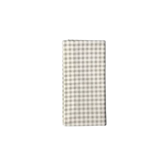 Gingham Napkin, Ecru