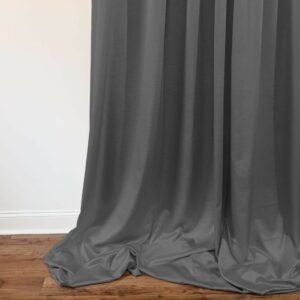 Smoke Jasmine Drapery Fabric
