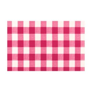 Magenta Check Drapery Fabric