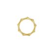 Brushed Gold Bamboo Napkin Ring