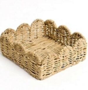 Scallop Cocktail Napkin Basket