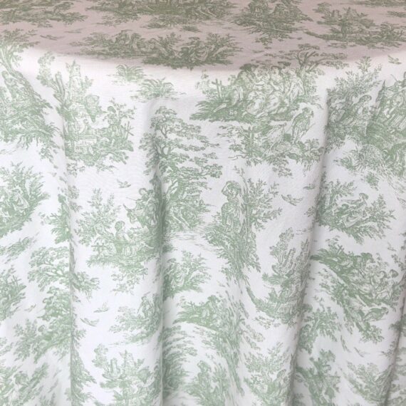 Betsy Toile Linen, Soft Sage