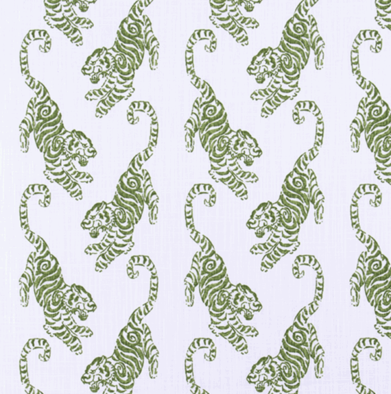 Year of The Tiger Linen, Green