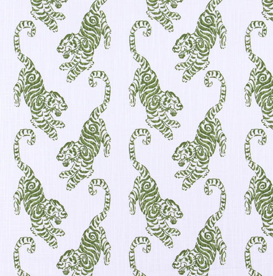 Year of The Tiger Linen, Green